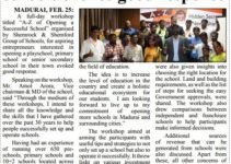 Shemrock and shemford group of schools Madhurai news